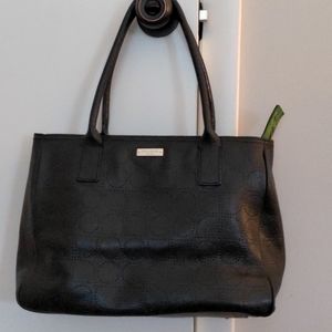 Black leather Kate Spade
